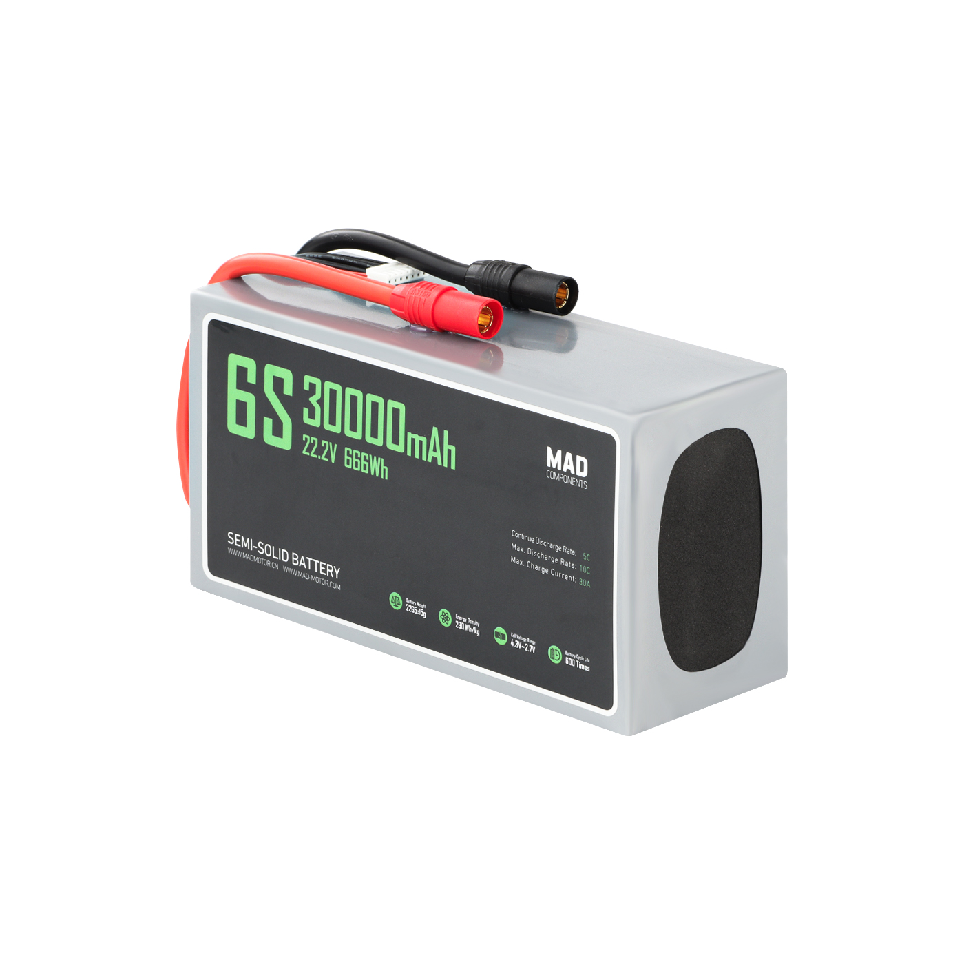 Drone - แบตเตอรี่ลิเธียมโซลิดสเตทสำหรับโดรนกำลังสูง ATV 6S 30Ah 6s Lipo