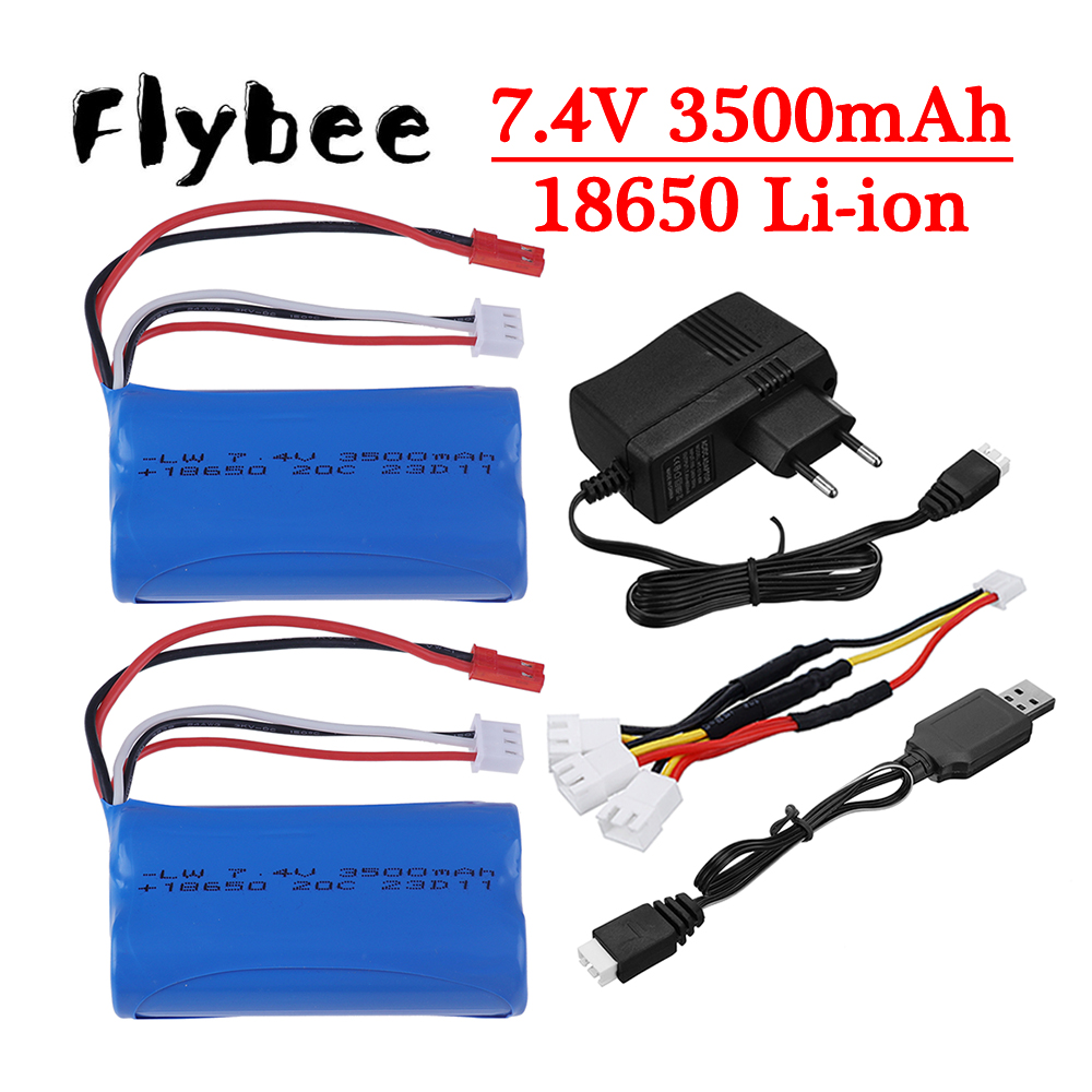 Balance Charger Rc - อัพเกรด 3000mAh ถึง 3500mAh 7.4V 18650