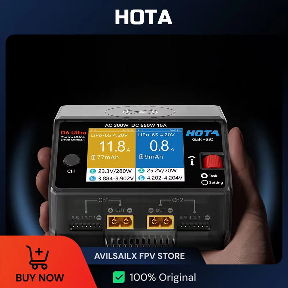 HOTA D6 Ultra GaN+SiC เครื่องช - Lipo Battery 6S บทวิจารณ์และราคา