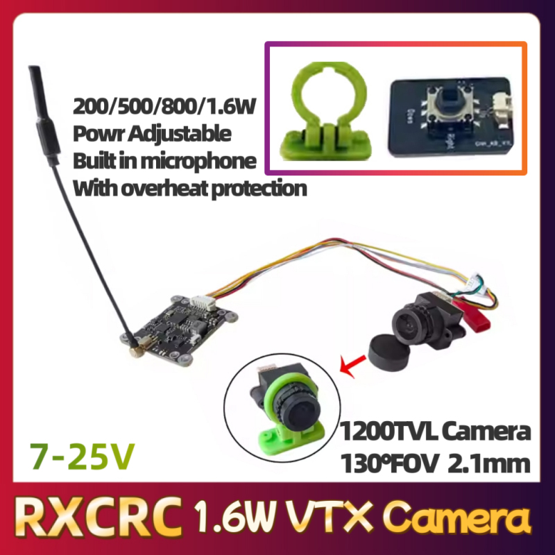 โมดูล RXCRC 5.8G 48CH 1.6W VTX - Fpv Camera บทวิจารณ์และราคา