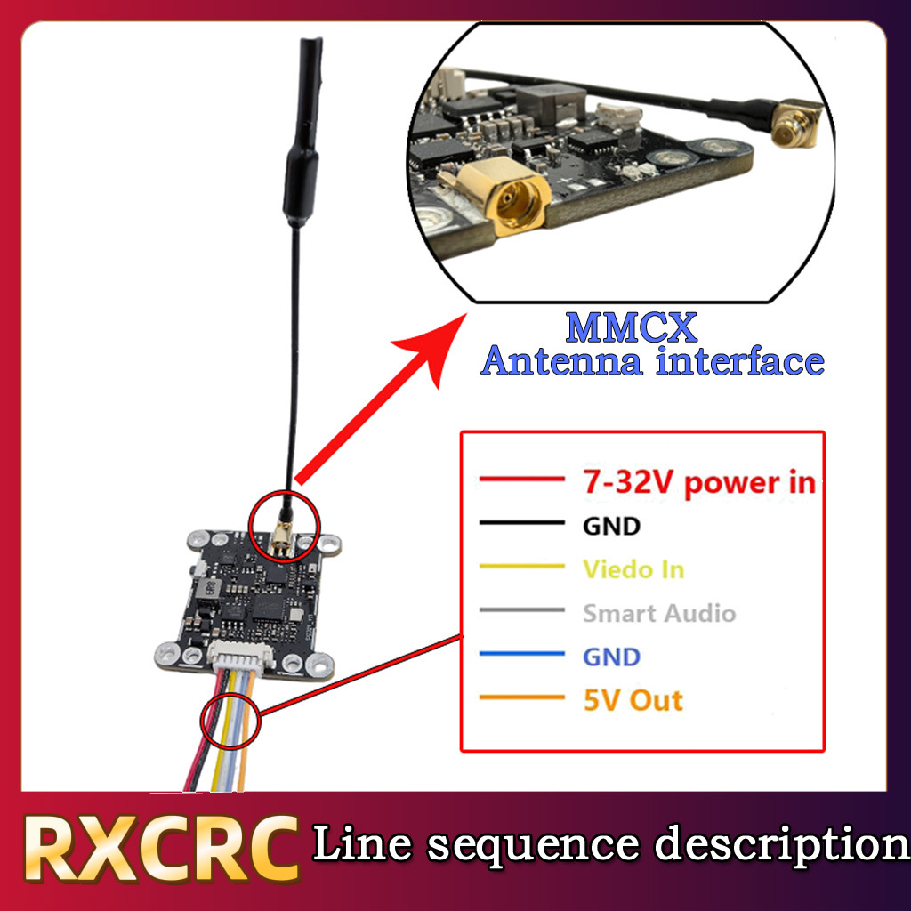 โมดูล RXCRC 5.8G 48CH 1.6W VTX - Fpv Camera บทวิจารณ์และราคา