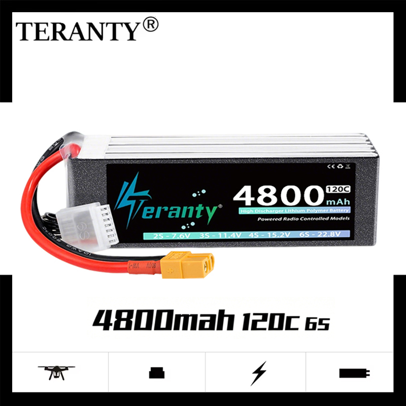 TERANTY 6S 4800mAh แบตเตอรี่ลิ - Lipo Battery 6S บทวิจารณ์และราคา