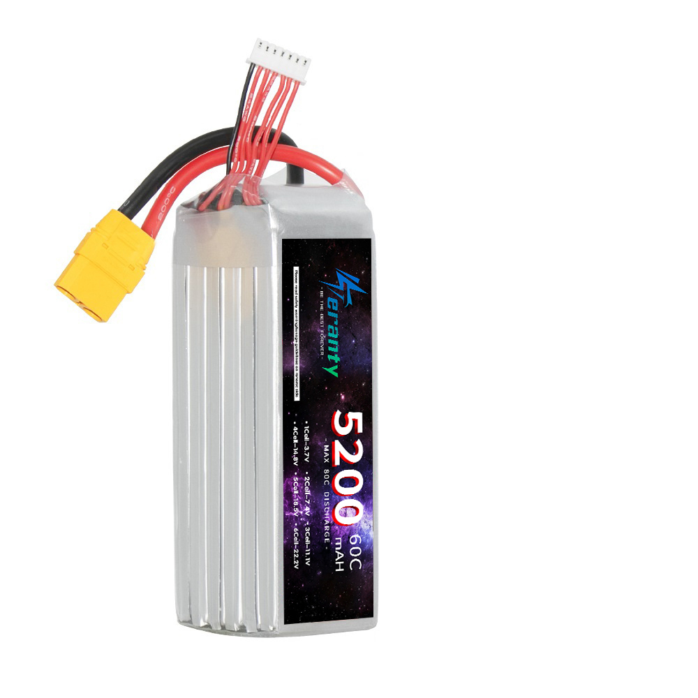 Teranty 6S 5200mAh LiPo แบตเตอ - Lipo Battery 6S บทวิจารณ์และราคา