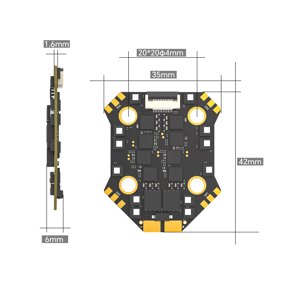 ชุดควบคุมการบิน iFlight Borg F - Mini Drone บทวิจารณ์และราคา